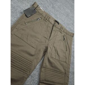 Diesel Black Panger Trousers Men's XXL 38 x 28 Olive Green Moto NWT $350 MSRP